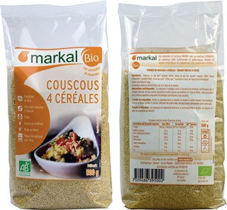 Markal Couscous 4 céréales avec blé dur ancien bio 500g - 1089